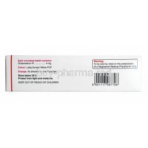 Emeset ODT, Ondansetron 4mg composition