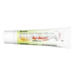 Aziderm Cream, Azelaic Acid 10% , Cream, 15g, tube