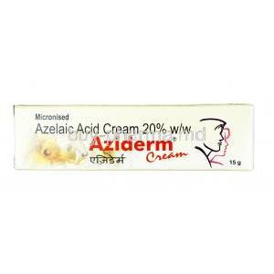 Aziderm Cream, Azelaic Acid 20% , Cream, 15g, Box