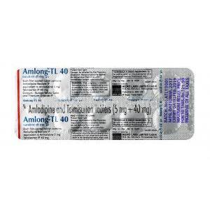 Amlong TL, Telmisartan 40mg + Amlodipine 5mg, Tablet, Sheet information
