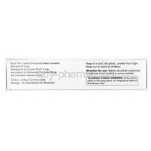 Hopace-MT, Metoprolol 50mg + Ramipril 5mg, Tablet (ER), Box information