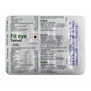 Fit Eye tablets back
