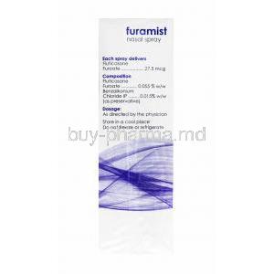 Furamist Nasal Spray, Fluticasone Furoate 27.5mcg composition