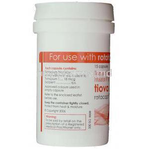 Tiova, Generic Spiriva,  Tiotropium Bromide Rotacaps Container Information