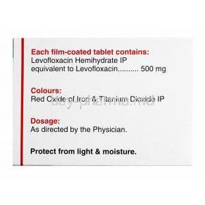 Levoflox,  Levofloxacin 500mg composition