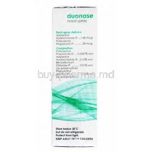 Duonase Nasal Spray, Fluticasone Propionate and Azelastine composition