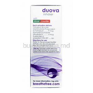 Duova inhaler, Formoterol and Tiotropium composition