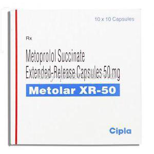 Metolar XR, Metoprolol 50 Mg Capsule (Cipla)