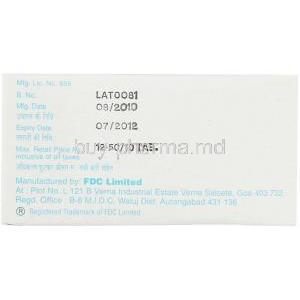 1 AL, Generic Xyza, Levocetirizine Manufacturer Information