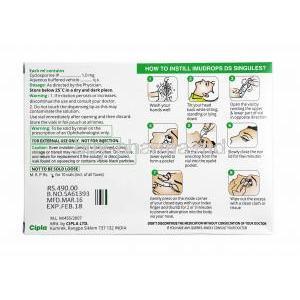 Imudrops Singules Eye Drop, Cyclosporine directions for use