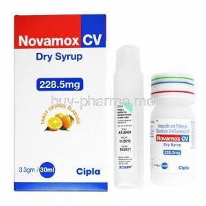 Novamox CV Dry Syrup, Amoxycillin/ Clavulanic Acid