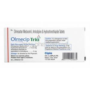 Olmecip Trio, Hydrochlorothiazide and Olmesartan composition