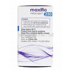 Maxiflo Rotacap, Formoterol 6mcg and Fluticasone Propionate 250mcg manufacturer