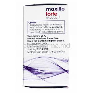 Maxiflo Rotacap, Formoterol 12mcg and Fluticasone Propionate 500mcg manufacturer