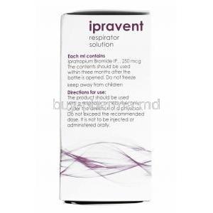 Ipravent Respirator Solution, Ipratropium 250mcg directions for use