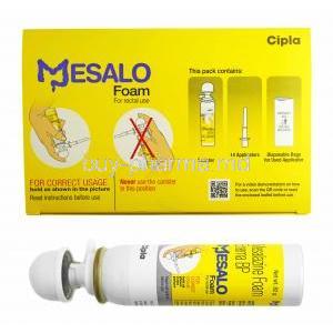 Mesalo Foam For rectal use, Mesalazine