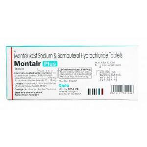 Montair Plus, Bambuterol and Montelukast composition