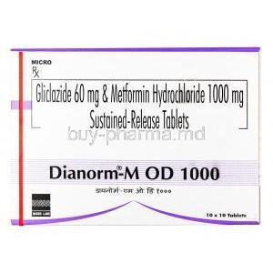 Dianorm-M OD, Gliclazide / Metformin