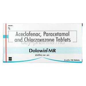 Dolowin MR , Aceclofenac / Paracetamol / Chlorzoxazone
