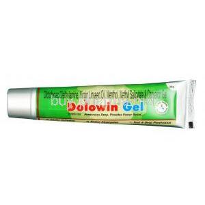 Dolowin gel, Diclofenac, Menthol, Methyl Salicylate, Benzyl Alcohol, Capsaicin, Tube 30g, Tube