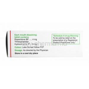 Risnia Forte, Risperidone and Trihexyphenidyl composition