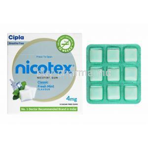 Nicotex Gum, Nicotine