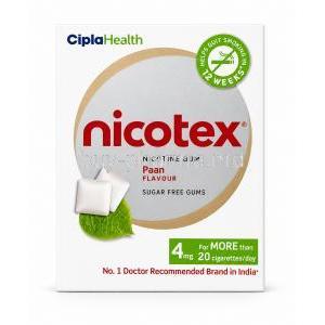 Nicotex Gum, Nicotine