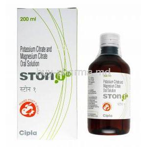 Ston1 Oral Solution Mixed Fruit Flavour, Potassium Citrate/ Magnesium Citrate
