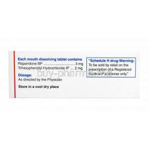 Risnia Plus. Risperidone and Trihexyphenidyl composition