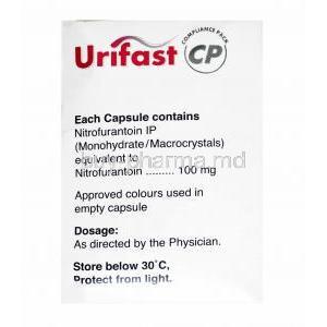 Urifast CP, Nitrofurantoin composition