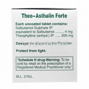 Theo-Asthalin Forte, Salbutamol 4mg and Theophylline 200mg composition