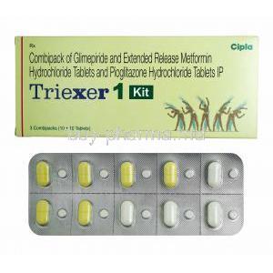 Triexer Kit, Glimepiride/ Metformin/ Pioglitazone