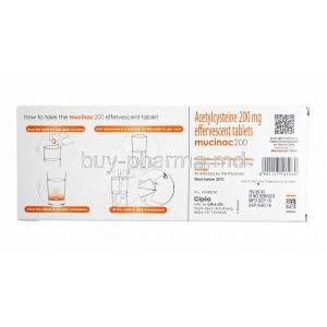 Mucinac Orange Flavour, Acetylcysteine 200mg directions for use