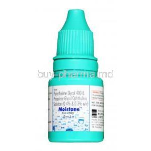Moistane Eye Drop, Polyethylene Glycol 0.4% + Propylene Glycol 0.3% wv, 10ml, bottle