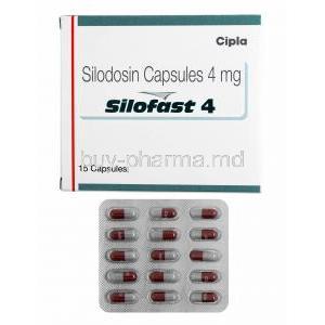 Silofast, Silodosin 4mg box and capsules