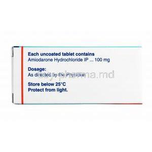 Tachyra, Amiodarone 100mg composition