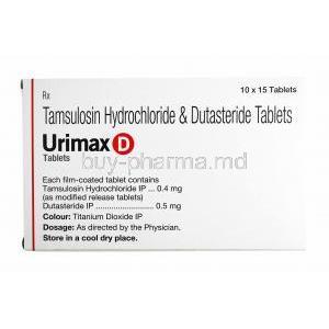 Urimax D, Tamsulosin and Dutasteride composition