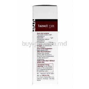 Tazact Injection, Piperacillin and Tazobactum composition