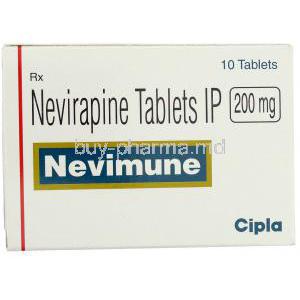 Nevimune, Generic  Viramune,  Nevirapine  Box