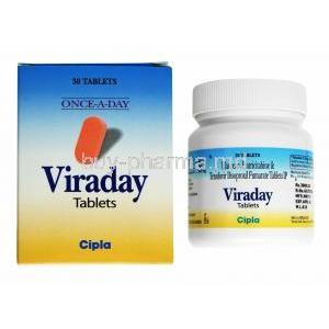 Viraday, Emtricitabine/ Tenofovir Disoproxil Fumarate/ Efavirenz