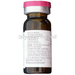 Ranbiotic, Generic Garamycin,  Gentamicin Injection Composition