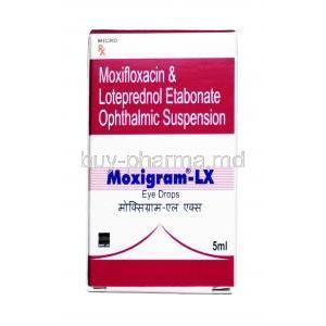 Moxigram LX  Eye Drop, Loteprednol / Moxifloxacin