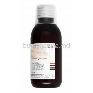 Ibugesic Plus Oral Suspension Orange Flavour, Ibuprofen and Paracetamol bottle back