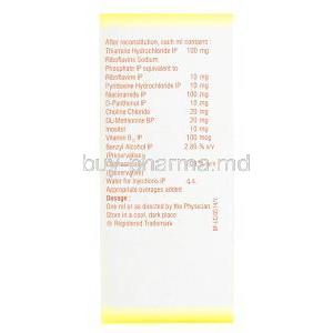 Beplex Forte Injection, ingredient list