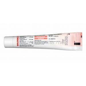 Dologel-CT Gel, Choline Salicylate and Lidocaine tube back