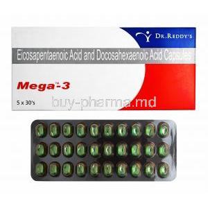 Mega-3, Eicosapentaenoic Acid/ Docosahexaenoic Acid