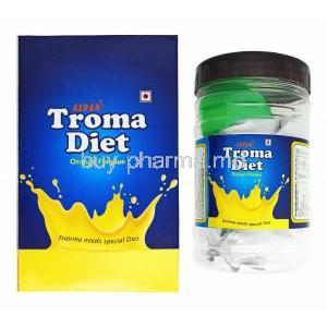 Troma Diet Powder Orange Flavour, Multivitamins/ Multiminerals