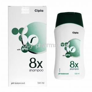 8X Shampoo, Ciclopirox/ Zinc Pyrithione