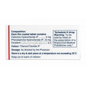 Alerid-D, Levocetirizine and Phenylephrine composition