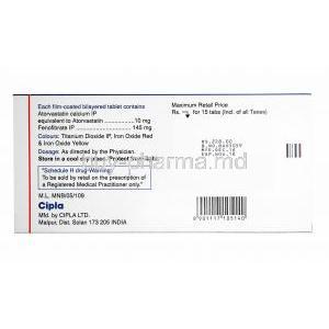 Atorlip-F, Atorvastatin and Fenofibrate manufacturer